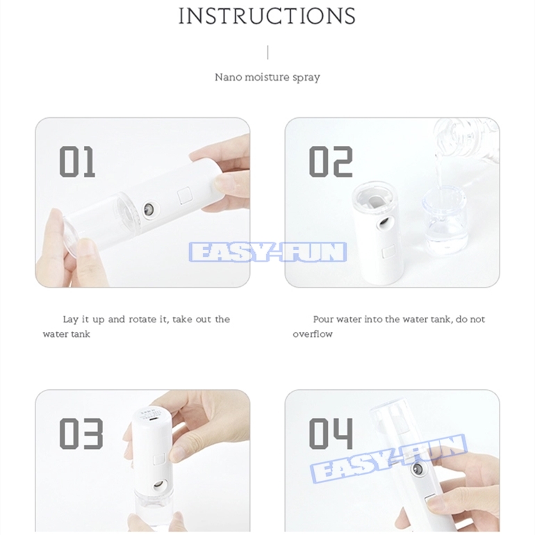 🔥Hàng sẵn sàng🔥MÁY PHUN SƯƠNG XÔNG MẶT Mini，Máy làm ẩm mặt Máy xông hơi mặt có thể sạc lại Beauty | BigBuy360 - bigbuy360.vn