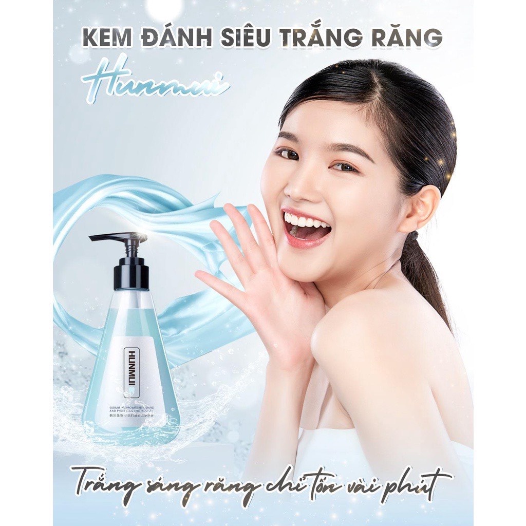 Kem đánh răng Hunmui, giúp trắng răng giảm ố vàng, hết hôi miệng