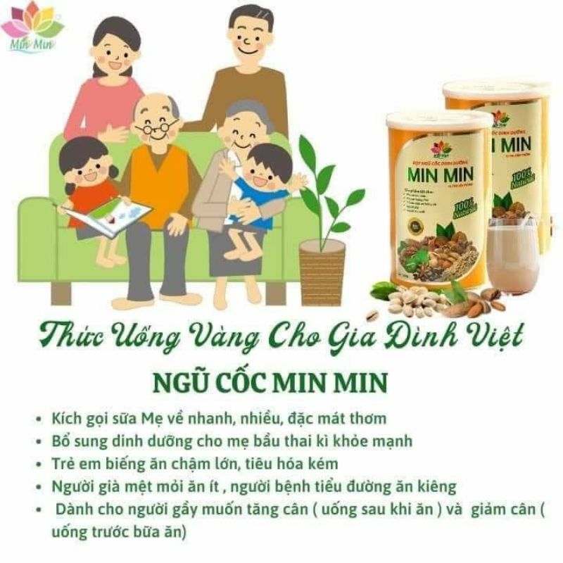 Ngũ cốc dinh dưỡng Minmin 29 hạt (mẫu mới date mới 2022)