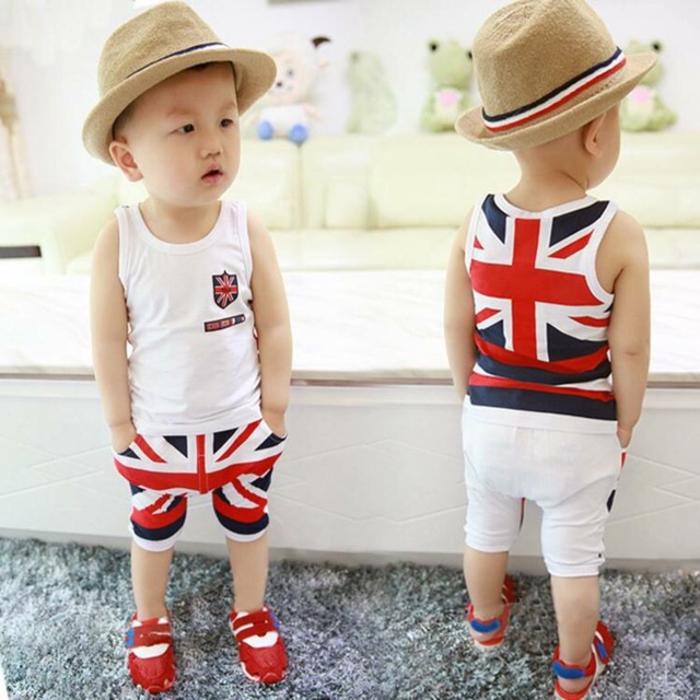 Sét bộ ba lỗ cờ cho bé trai