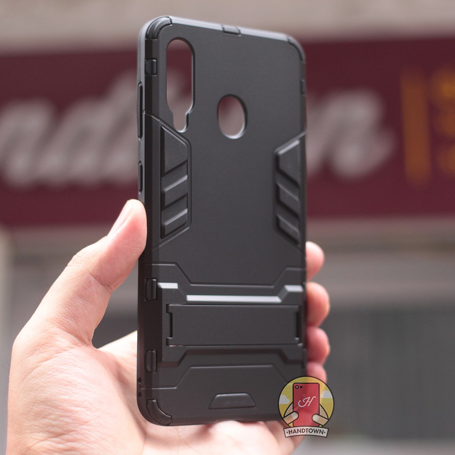 Ốp Lưng Cho Samsung Galaxy A60 IRON - MAN Nhựa PC Cứng Viền Dẻo