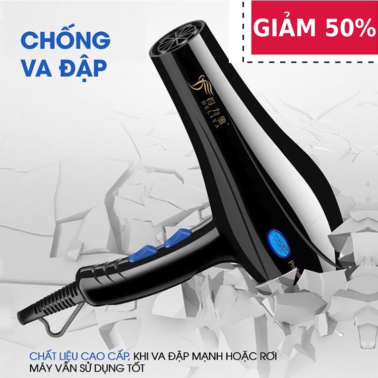 Máy sấy tóc 2 chiều Deliya 8018 tặng kèm 5 chi tiết Cao Cấp -Bảo Hành 12 Tháng.