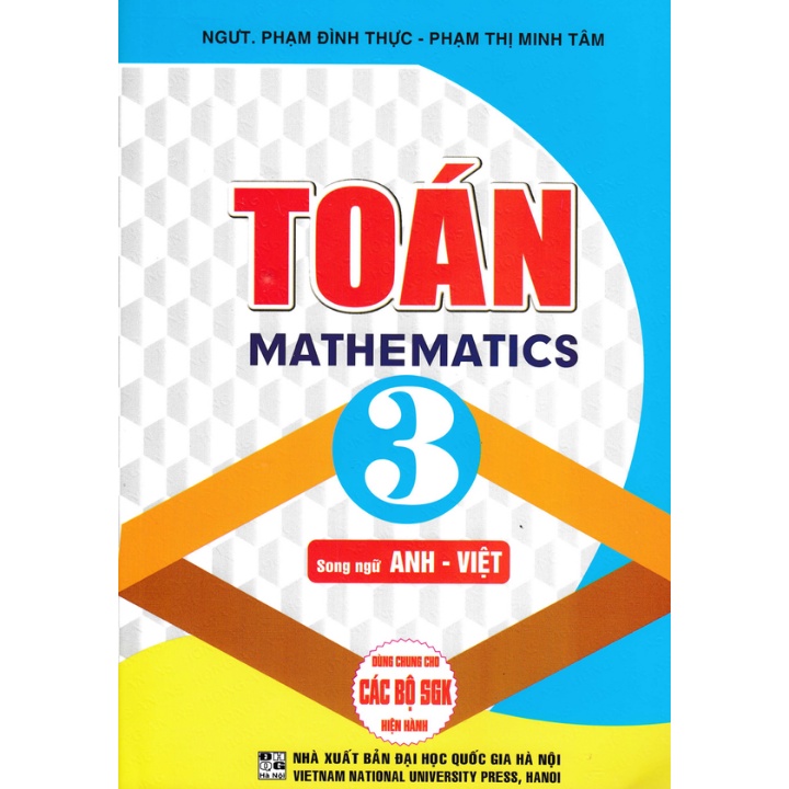 Sách - Combo Em Học Toán Bằng Tiếng Anh 3 + Toán 3 - Mathematics 3 (Song Ngữ Anh Việt) (Bộ 2 Cuốn)