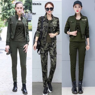 Set bộ thể thao phối lính 3 món TT341
