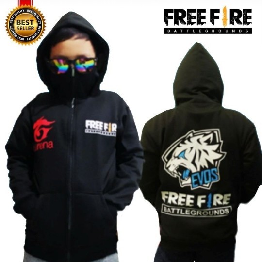 Áo khoác HOODIE FREE FIRE EVOS cho bé từ 4-11 tuổi