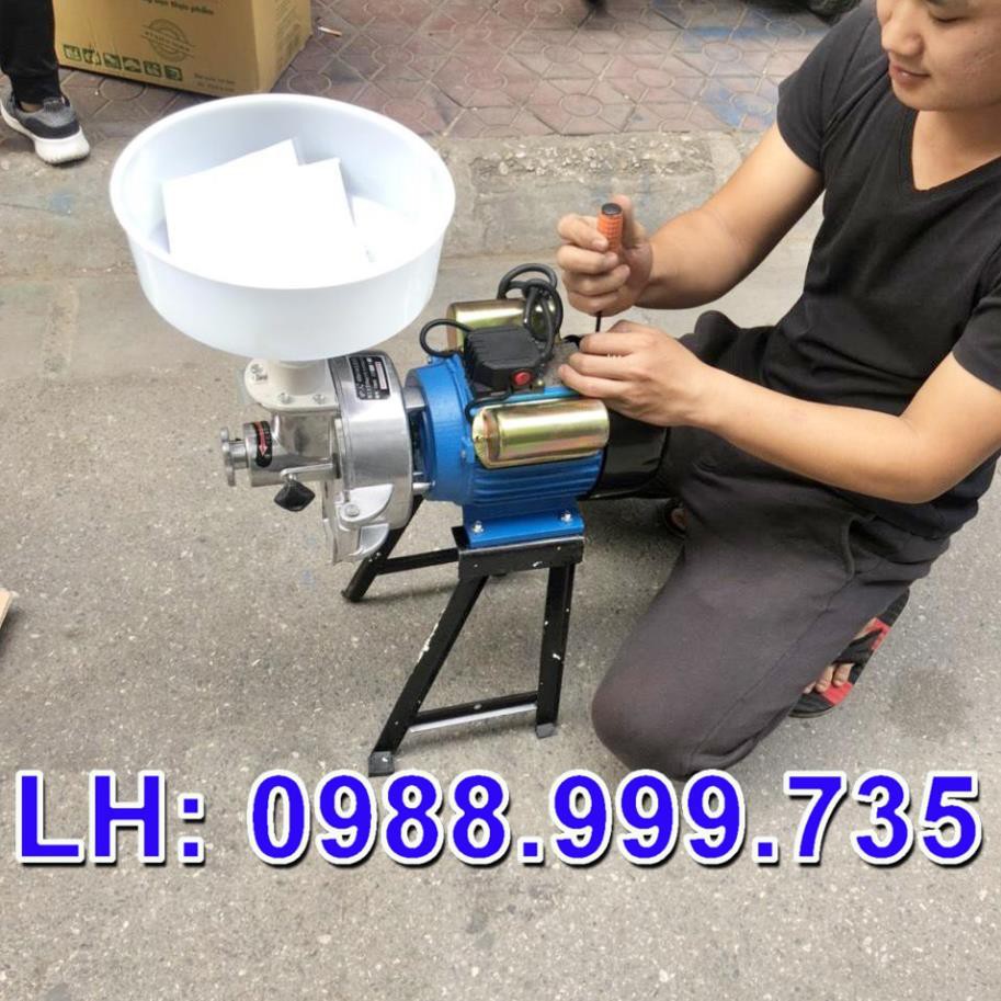 Máy xay bột gạo nước gia đình dộng cơ 2.2kw, xay nghiền mịn bằng 2 đĩa đá