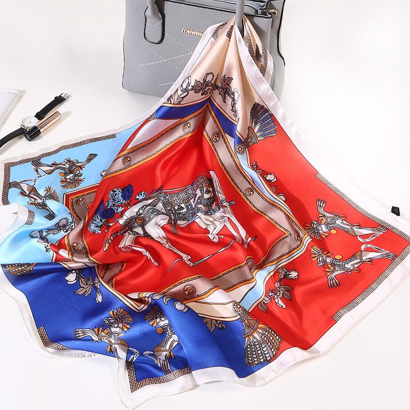 Khăn bandana quấn làm áo Blackpink cao cấp 70 70x70cm turban lụa vuông quàng cổ quấn tóc nữ đẹp