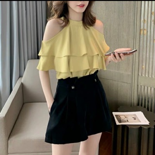 Váy trắng tiểu thư tay bồng, dáng dài
