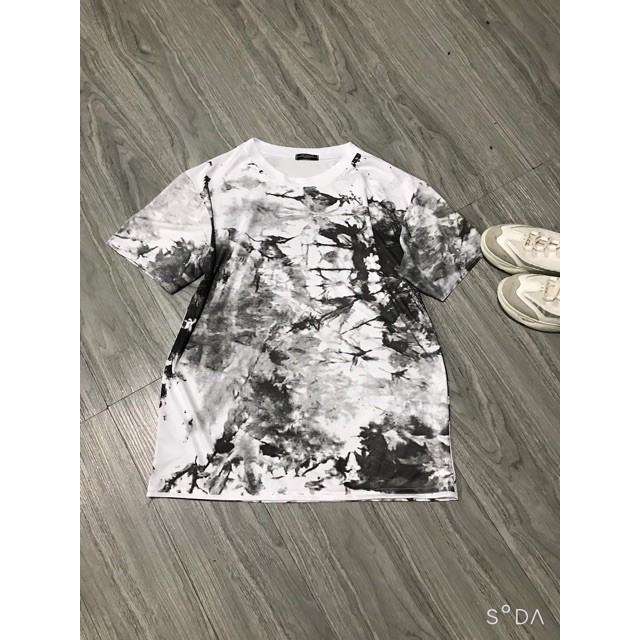 Áo loang phối đen trắng nam nữ NT12 | BigBuy360 - bigbuy360.vn