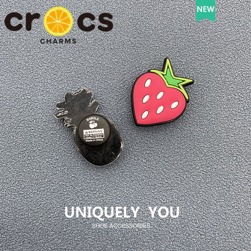Phụ Kiện Khóa Giày crocs Họa Tiết Trái Cây Hoạt Hình Dễ Thương Cho crocs Dưa Hấu / Chanh / Dứa
