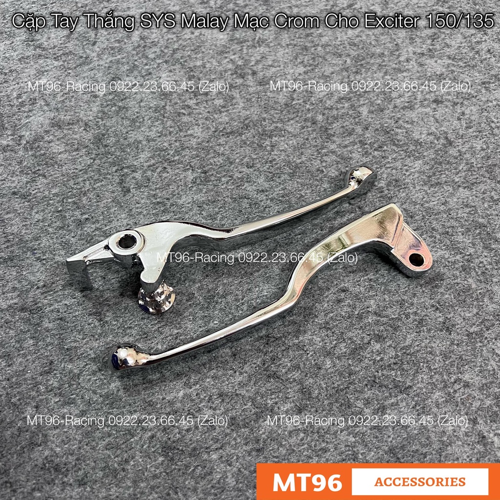 Cặp Tay Thắng SYS Mạ Crom Cho Exciter 135  Các Đời Siêu Bóng Nhập Malay