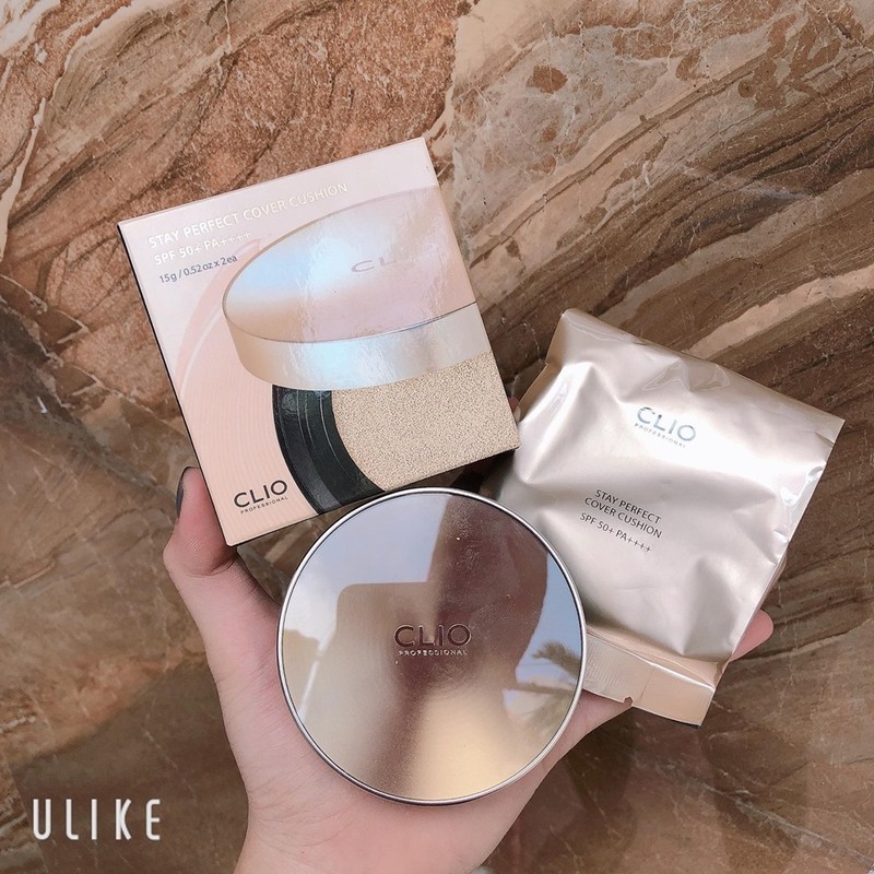 Phấn Nước Clio Stay Perfect Cover Cushion SPF 50+ PA++++ ( Tặng Kèm Lõi ) | BigBuy360 - bigbuy360.vn