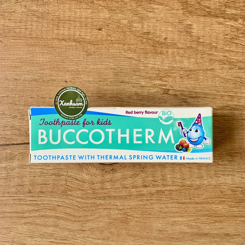 Kem Đánh Răng Hữu Cơ Buccotherm Cho BÉ và NGƯỜI LỚN, THAN HOẠT TÍNH,.. 75ml - XanhSam Organic