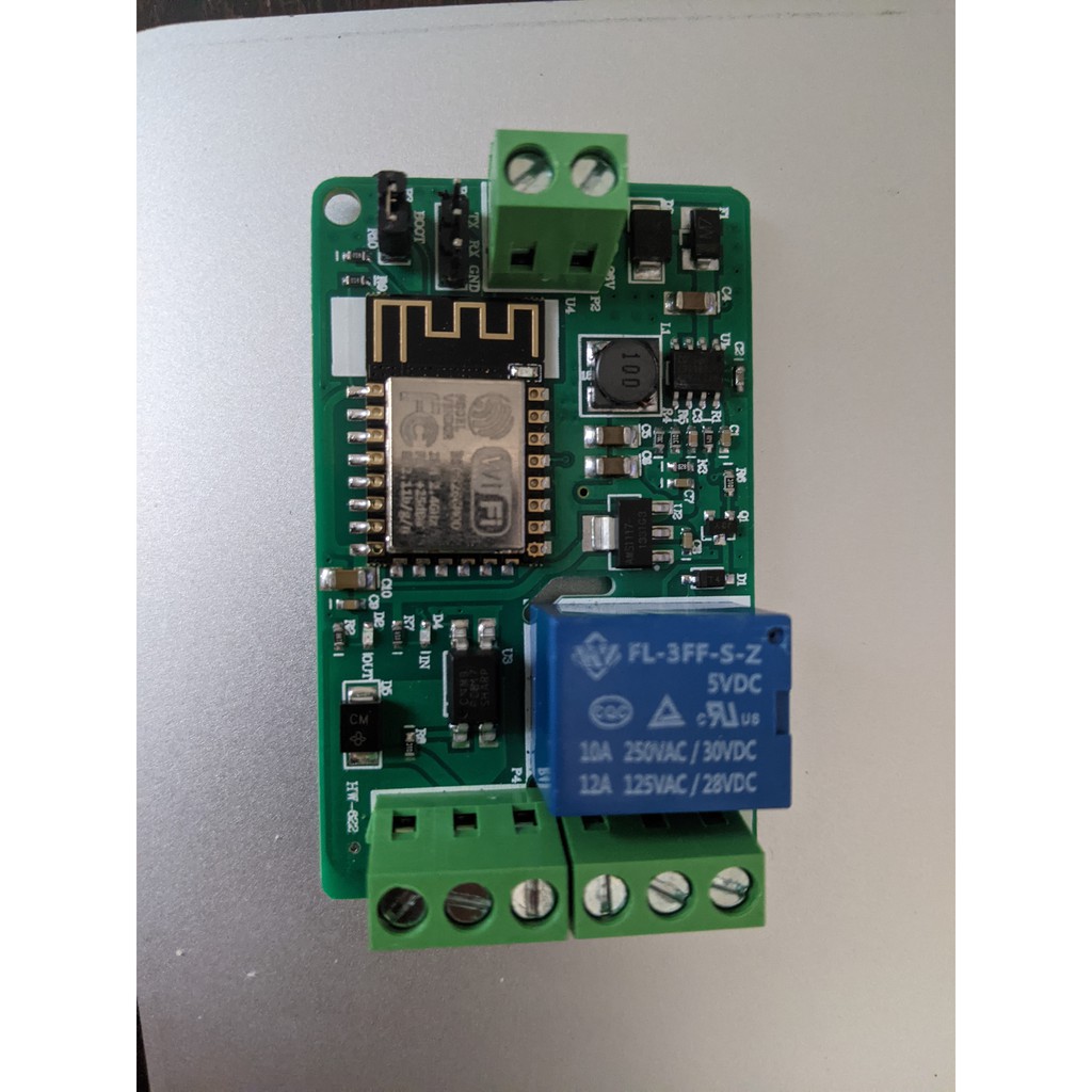 Mạch điều khiển wifi relay ESP8266 10a 220v Dc 7v~30v