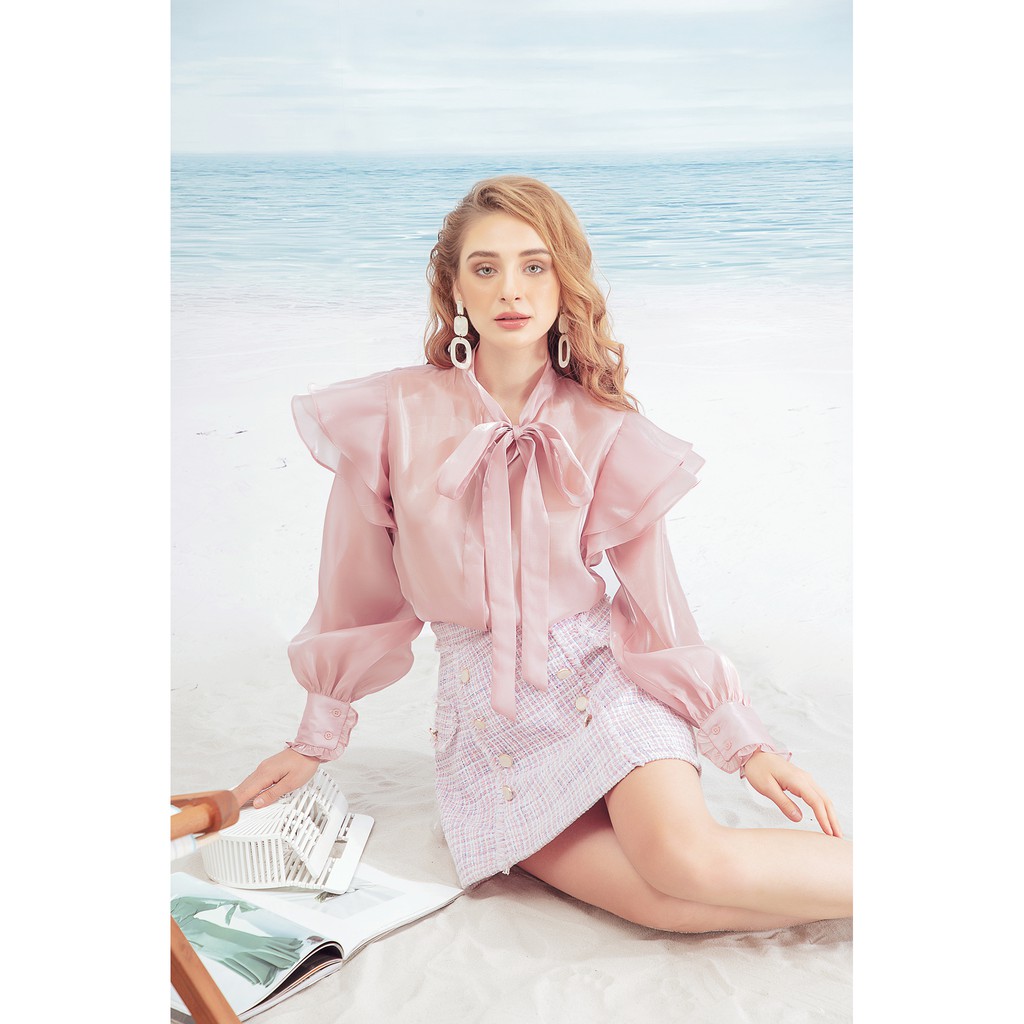 SÒ VINTAGE - BELLA Chân váy chữ A phối nút | BigBuy360 - bigbuy360.vn