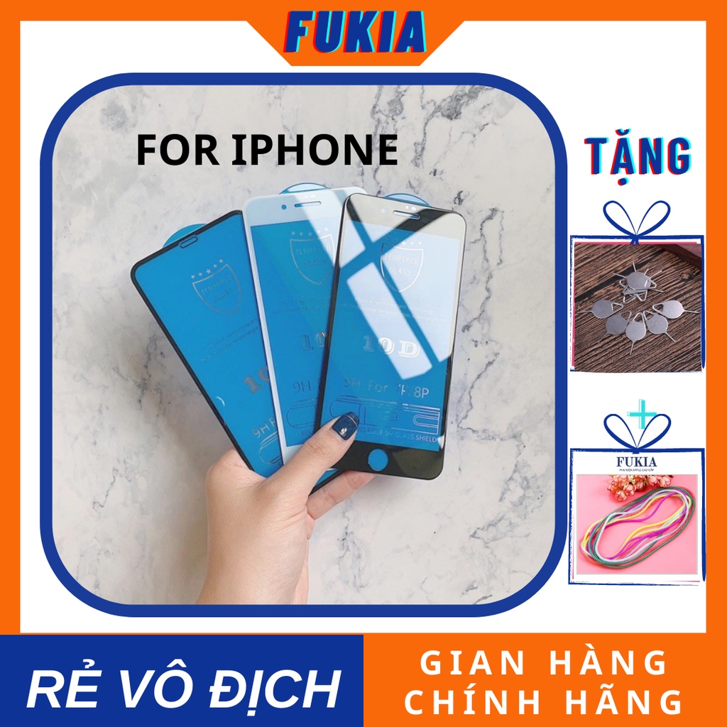 Kính cường lực 10D nền xanh full màn nguyên khối dành cho iphone13/13pro/13promax/12/12 pro/12promax/11pro/11 promax/ Xs