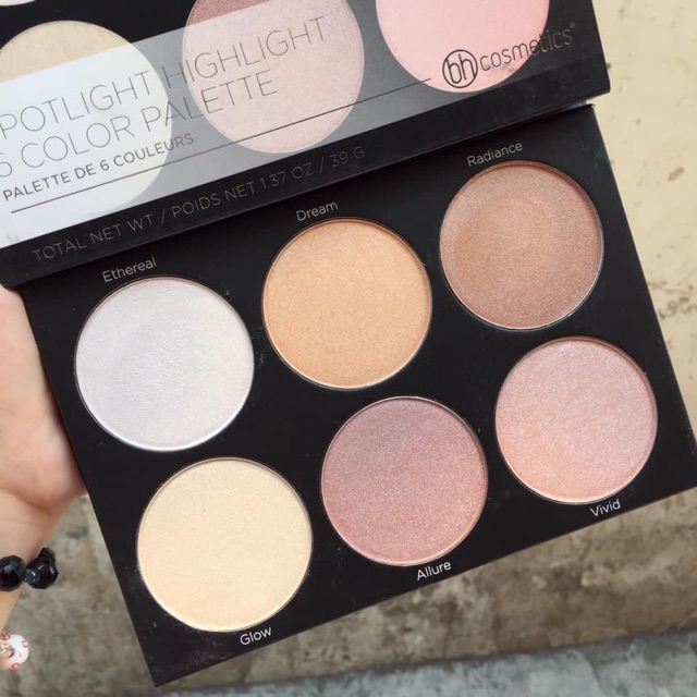 BẢNG PHẤN BẮT SÁNG + TẠO KHỐI BH COSMETICS SPOTLIGHT HIGHLIGHT 6 COLOR PALETTE. | BigBuy360 - bigbuy360.vn