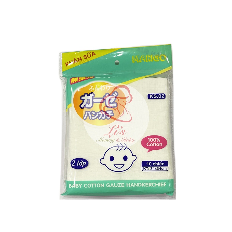 Khăn sữa xô cho bé 2 3 4 lớp Hàng Xuất Nhật 100% cotton rửa mặt loại dày siêu mềm mại cho bé sơ sinh Mã KSM22631