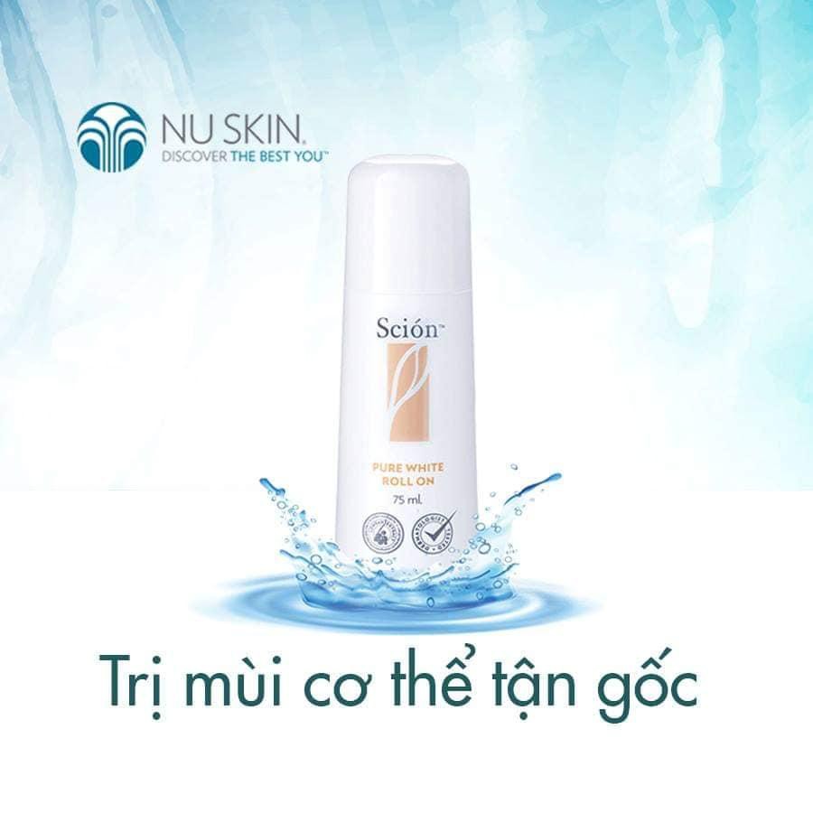 (Mẫu mới) Lăn Khử Mùi, Trắng Da Scion Pure White Roll On Của Mỹ