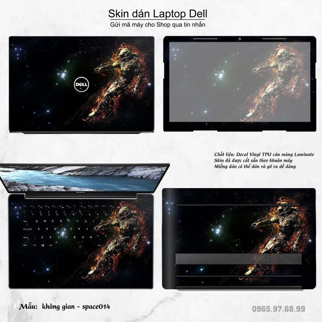 Skin dán Laptop Dell in hình không gian nhiều mẫu 3 (inbox mã máy cho Shop)