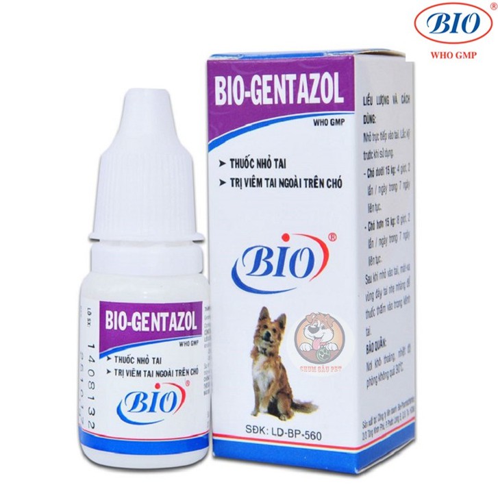 Nhỏ Tai Bio-Gentazol Cho Chó Mèo