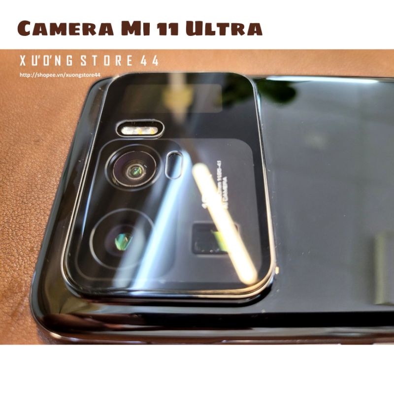 Kính cường lực camera Xiaomi Mi 11 Ultra vác cạnh chống trầy xước, khoét cảm biến, khoét flash