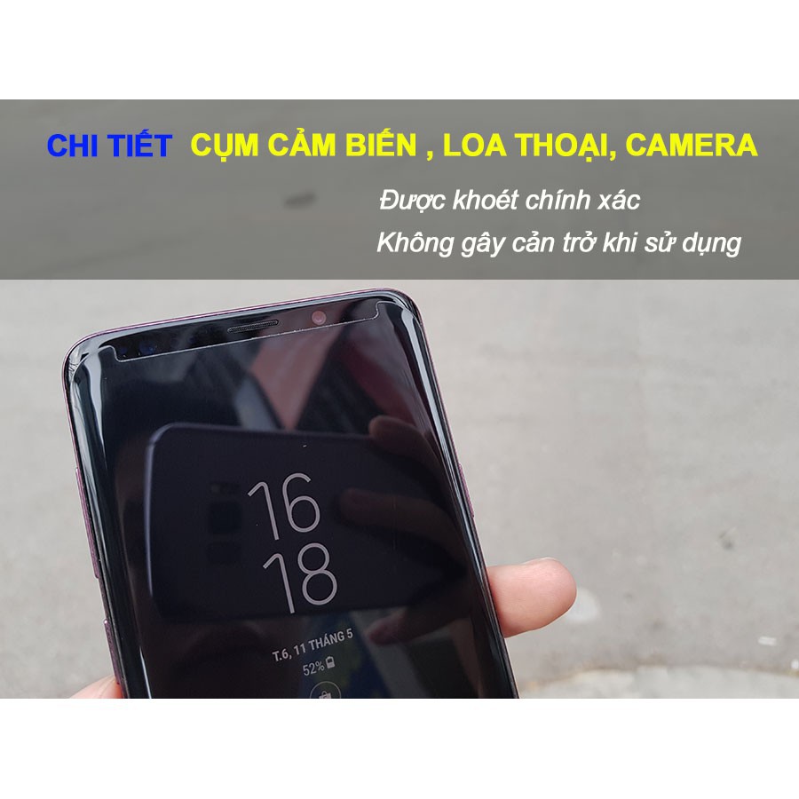 Dán kính cường lực Samsung Note 8 full keo nước UV full màn hình