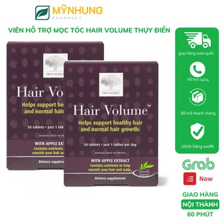 HAIR VOLUME -THƯC PHẨM CHO TÓC CHẮC KHOẺ hộp 30viên