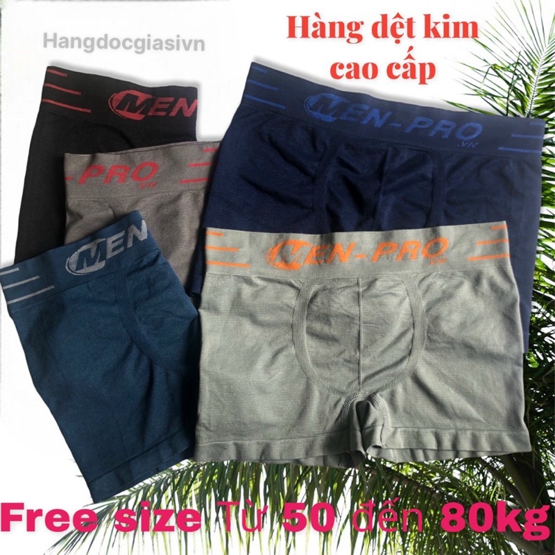 Combo 5 Quần Lót Nam Men Pro Lưng Bảng lớn, Quần Sịp Đùi Nam Thun Cotton Co Giãn Bốn Chiều Mềm Mại Thoáng Mát