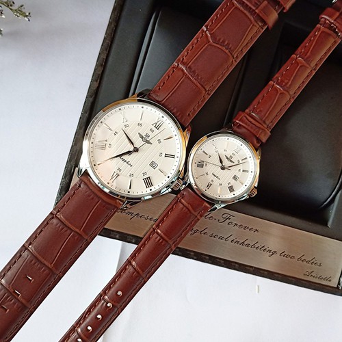 Đồng Hồ Đôi SRWatch SG3003.4102CV &amp; SL3003.4102CV mặt kính sapphire chính hãng thanh