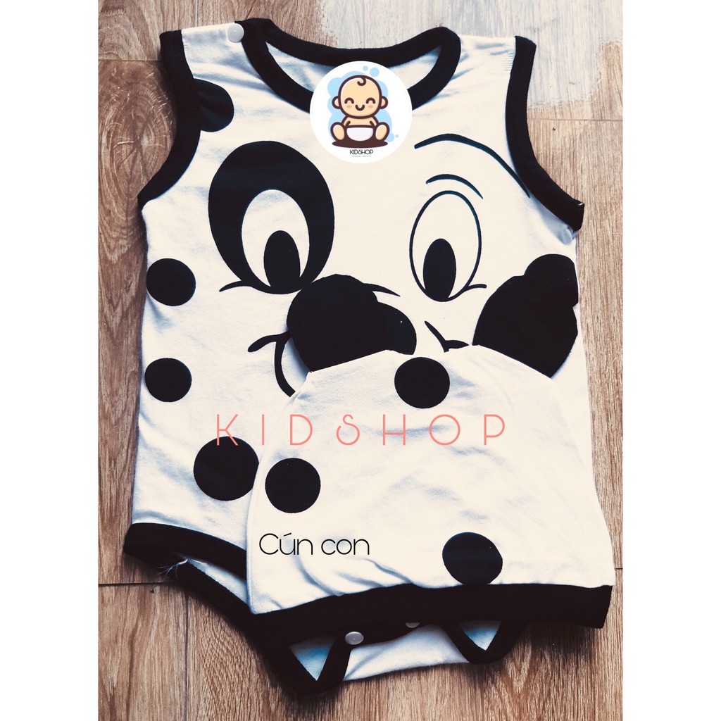 [HÀNG CAO CẤP] Bodysuit cho Bé - Bodychip hình thú hình thú dễ thương - KIDSHOP (MADE IN VIETNAM)