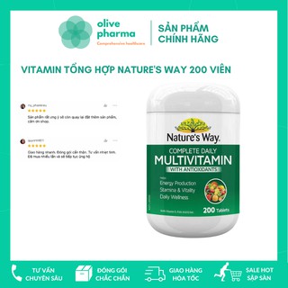 Vitamin tổng hợp Nature’s Way Complete Daily Multivitamin Úc 200 viên - Xuất xứ Úc