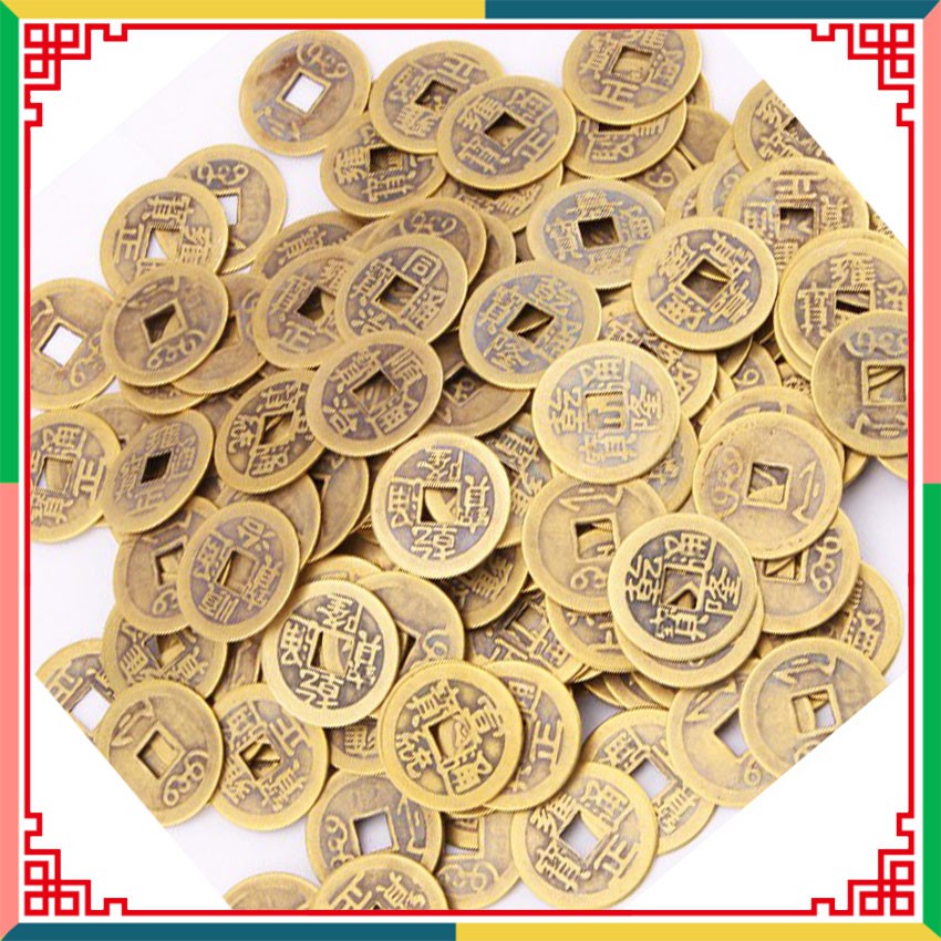 Đồng xu Càn Long Thông Bảo, đồng tiền may mắn, tiền xu xin đài Âm Dương | BigBuy360 - bigbuy360.vn