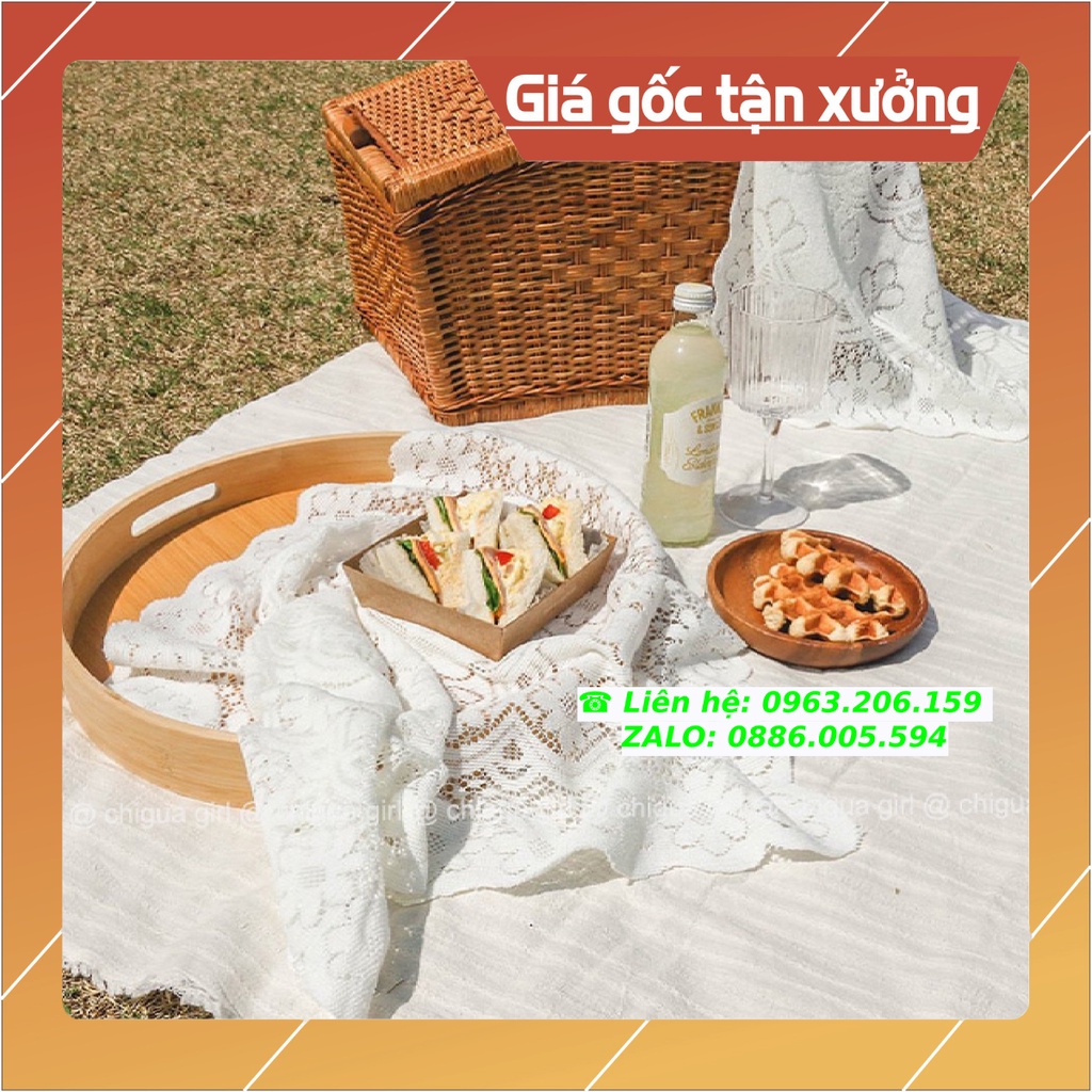 [HOT] Khăn Trải Bàn Trắng Vuông, Chữ Nhật, Tròn Ren Hoa Trang Trí Chụp Ảnh Siêu Đẹp