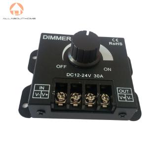 ABH❤12V-24V 30A Adjustable LED Strip Light Switch Dimmer Single Color Controller