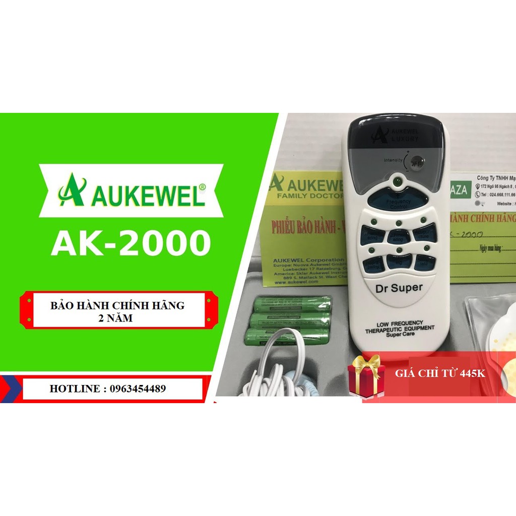 Máy Massage Xung Điện 4 Miếng Dán Aukewell AK2000