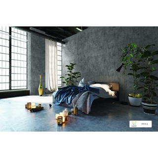 Giấy Dán Tường Hàn Quốc Giả Xi Măng Bê Tông Khổ Lớn Giá Rẻ 1.06m Cuộn 16.5m2