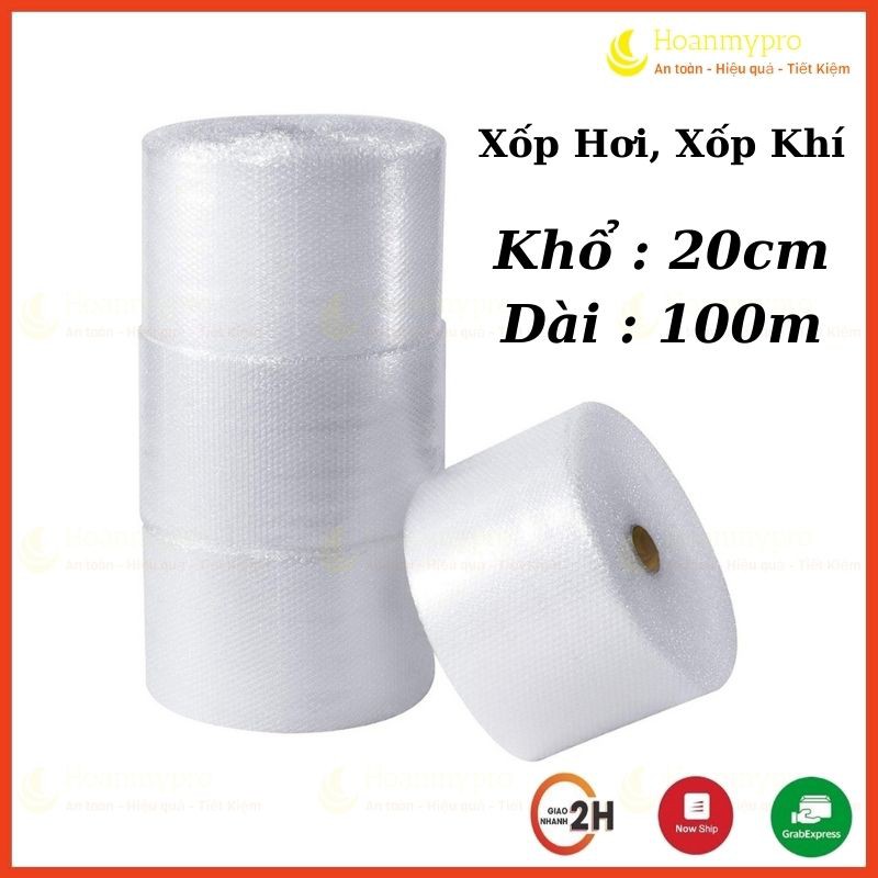 Cuộn Xốp Nổ Bọc Hàng Chống Sốc Rộng 20cm Dài 100m HoanMyPro Hà Nội