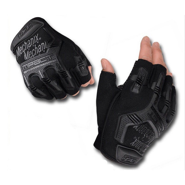 Găng Tay Nam Mechanix Mpact (MP2) Cụt Ngón- Găng Tay Thể Thao, Tập Gym, Đi Phượt