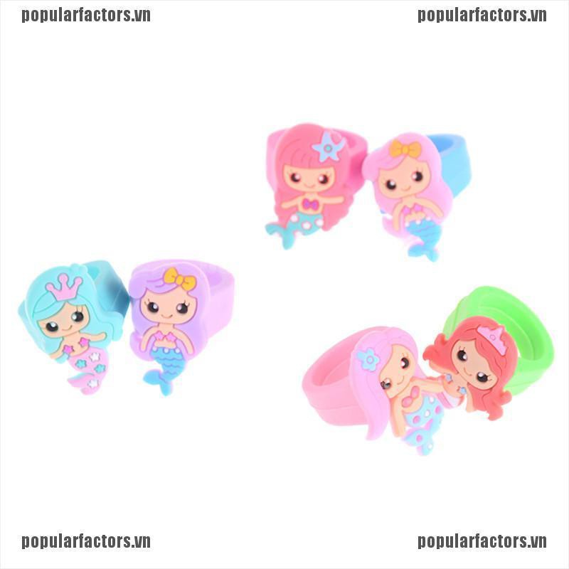 Nhẫn Silicone Hình Nàng Tiên Cá Đáng Yêu