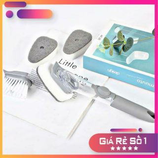 Dụng cụ cọ rửa chảo xoong nồi đa năng - có 2 đầu chổi