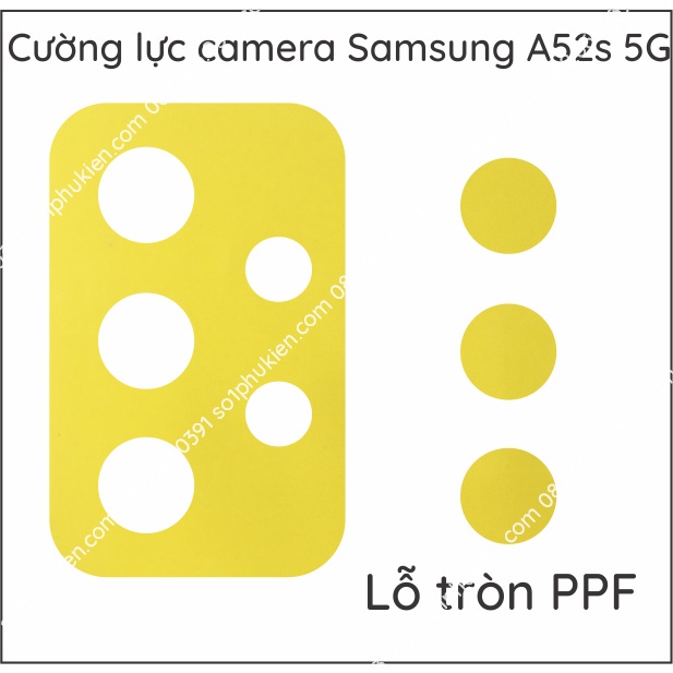 Dán ppf camera Samsung A52s 5G dán siêu trong bảo vệ lỗ cam, tự phục hồi vết thương