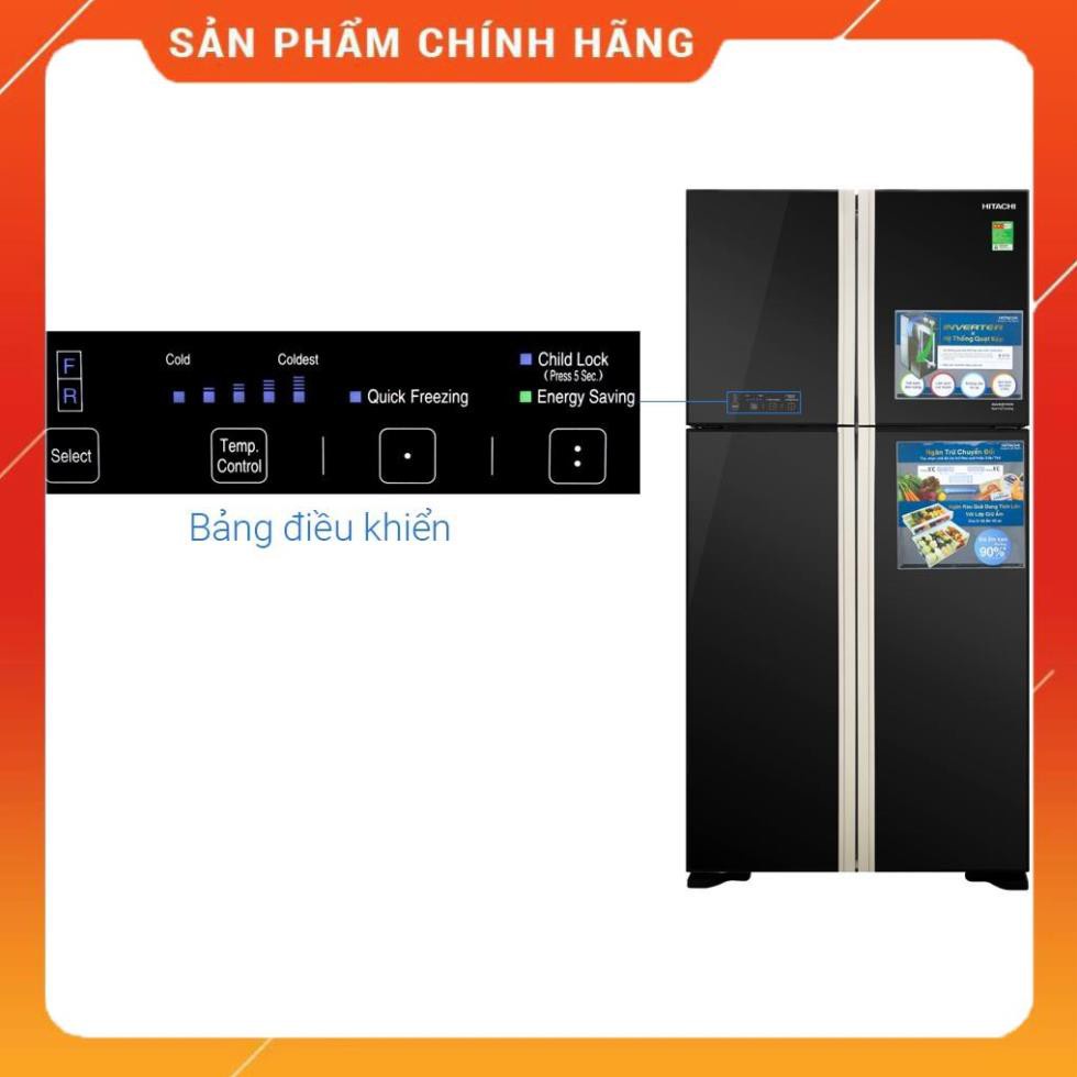 [ VẬN CHUYỂN MIỄN PHÍ KHU VỰC HÀ NỘI ] Tủ lạnh Hitachi 4 cánh màu đen R-FW650PGV8(GBK) - [ Bmart247 ] BM