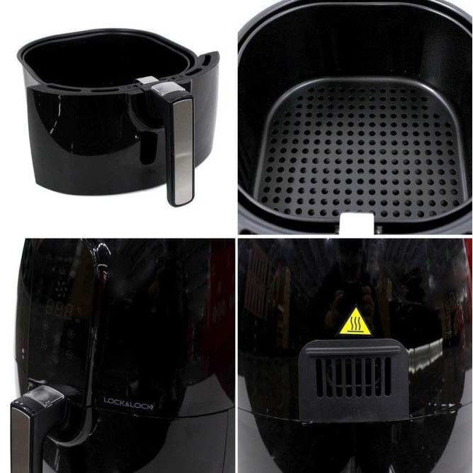 Nồi chiên không dầu cơ Lock&Lock Manual Eco Fryer_5.2L EJF151BLK - Màu đen