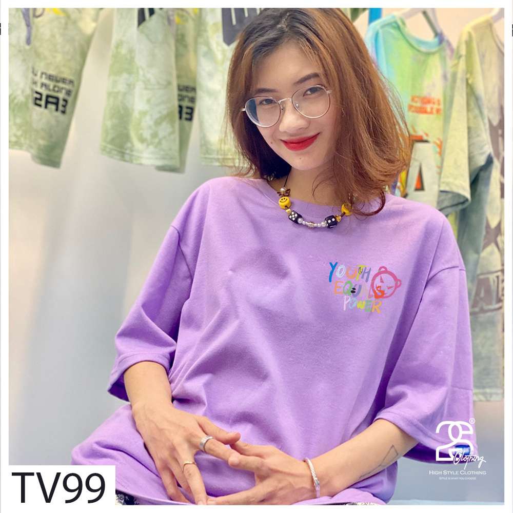 Áo Thun Unisex Tay Lỡ Form Rộng 2s Clothing Áo Phông Phom Rộng Nữ Giá Rẻ In Hình Chữ Màu Sắc Thời Trang TV99 | BigBuy360 - bigbuy360.vn