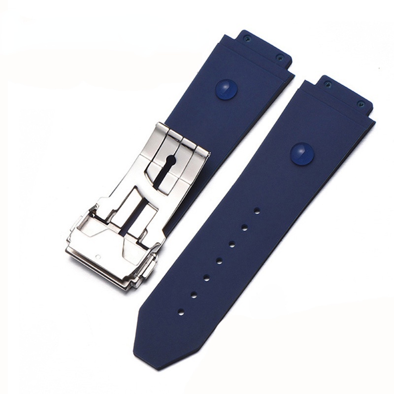 Chốt khóa dây đeo đồng hồ HUBLOT kép bằng thép không gỉ 18mm/ 20mm/ 22mm tiện lợi