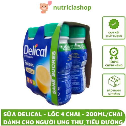 Sữa Delical Sản phẩm cho người ung thư vị vani