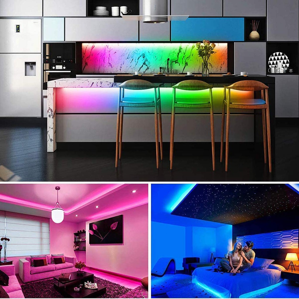 COMBO Led dây Bluetooth nháy theo nhạc điều khiển bằng App điện thoại – Dây led RGB 12V dài 5 mét chống nước | BigBuy360 - bigbuy360.vn