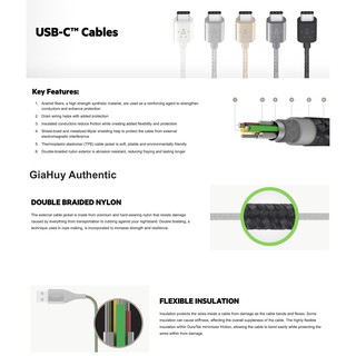 Cáp Sạc Type-C Belkin DuraTek F2CU059bt04