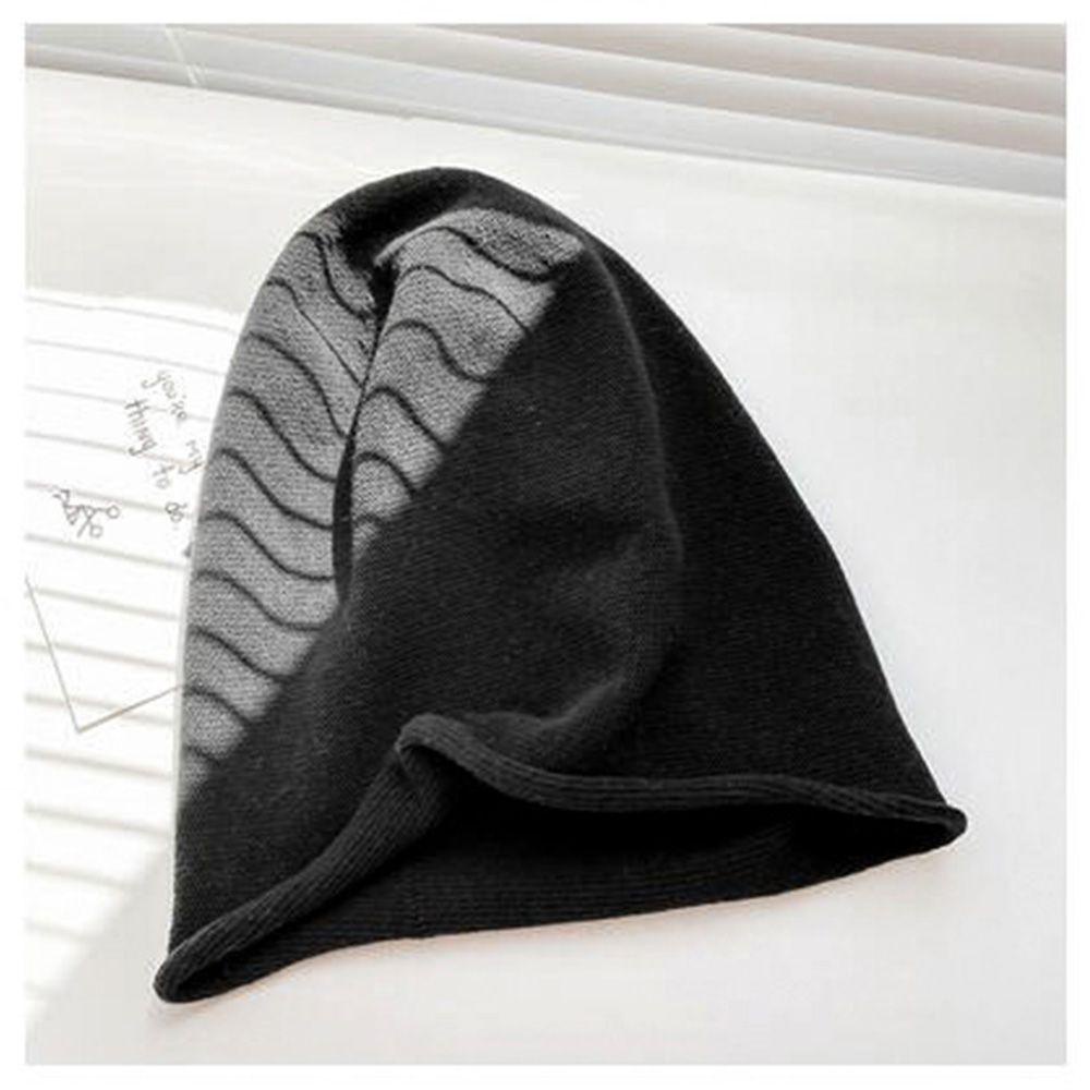 Mũ Beanie Dệt Kim Màu Trơn Dễ Thương Chất Lượng Cao Cho Nữ